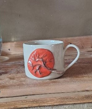 Plazenta-Tasse Handgetöpfert 🌸 – Bild 4